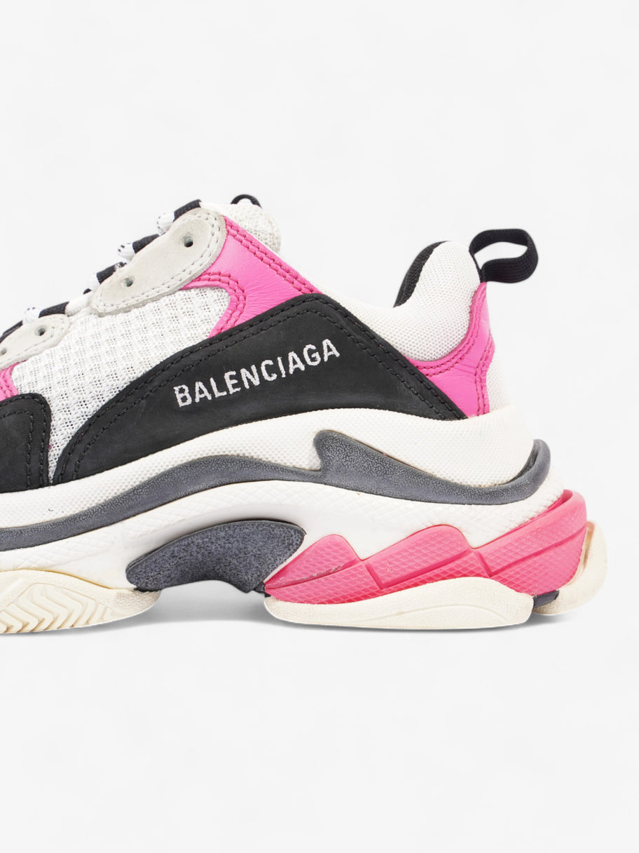 Balenciaga Triple S White / Pink / Black Mesh EU 37 UK 4 Image 9