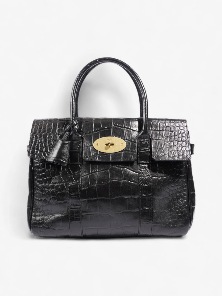 Mulberry Bayswater Black Embossed Leather Image 1