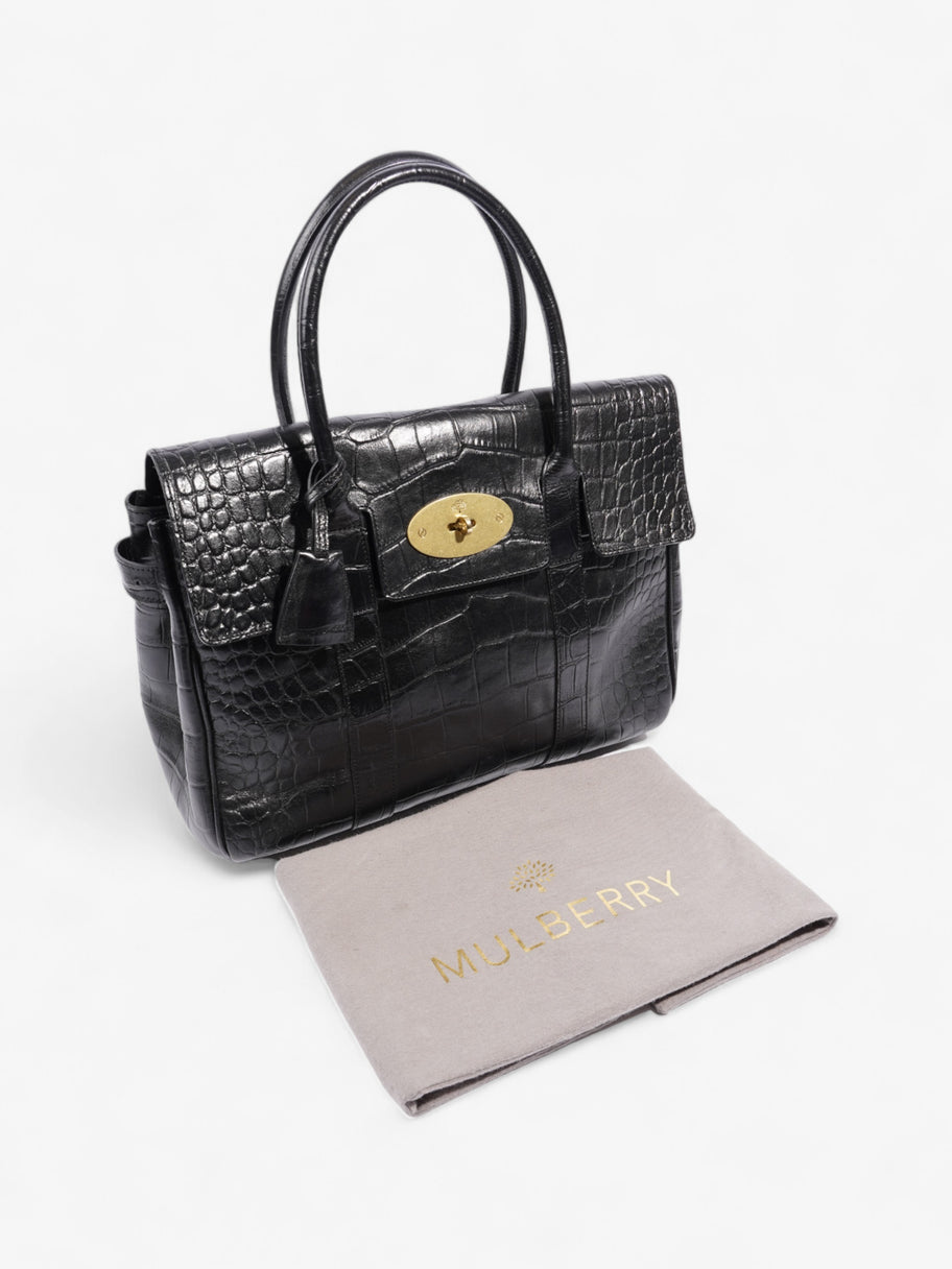 Mulberry Bayswater Black Embossed Leather Image 9