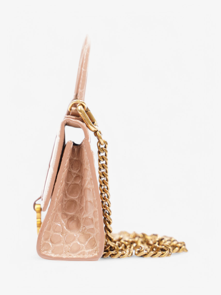 Balenciaga Hourglass Nude Embossed Leather XS Image 3