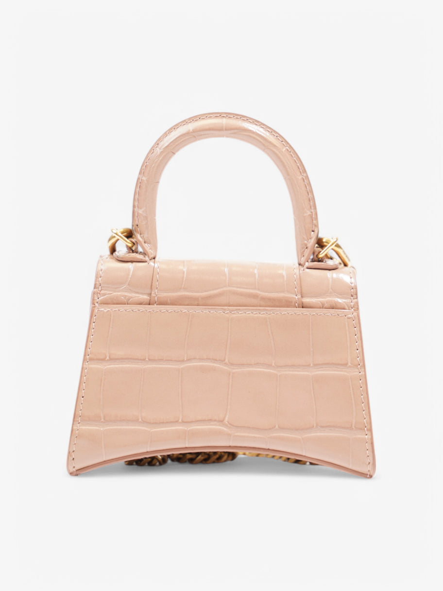 Balenciaga Hourglass Nude Embossed Leather XS Image 4