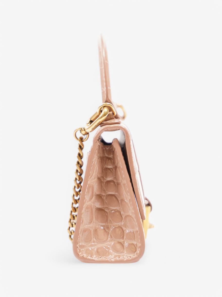 Balenciaga Hourglass Nude Embossed Leather XS Image 5