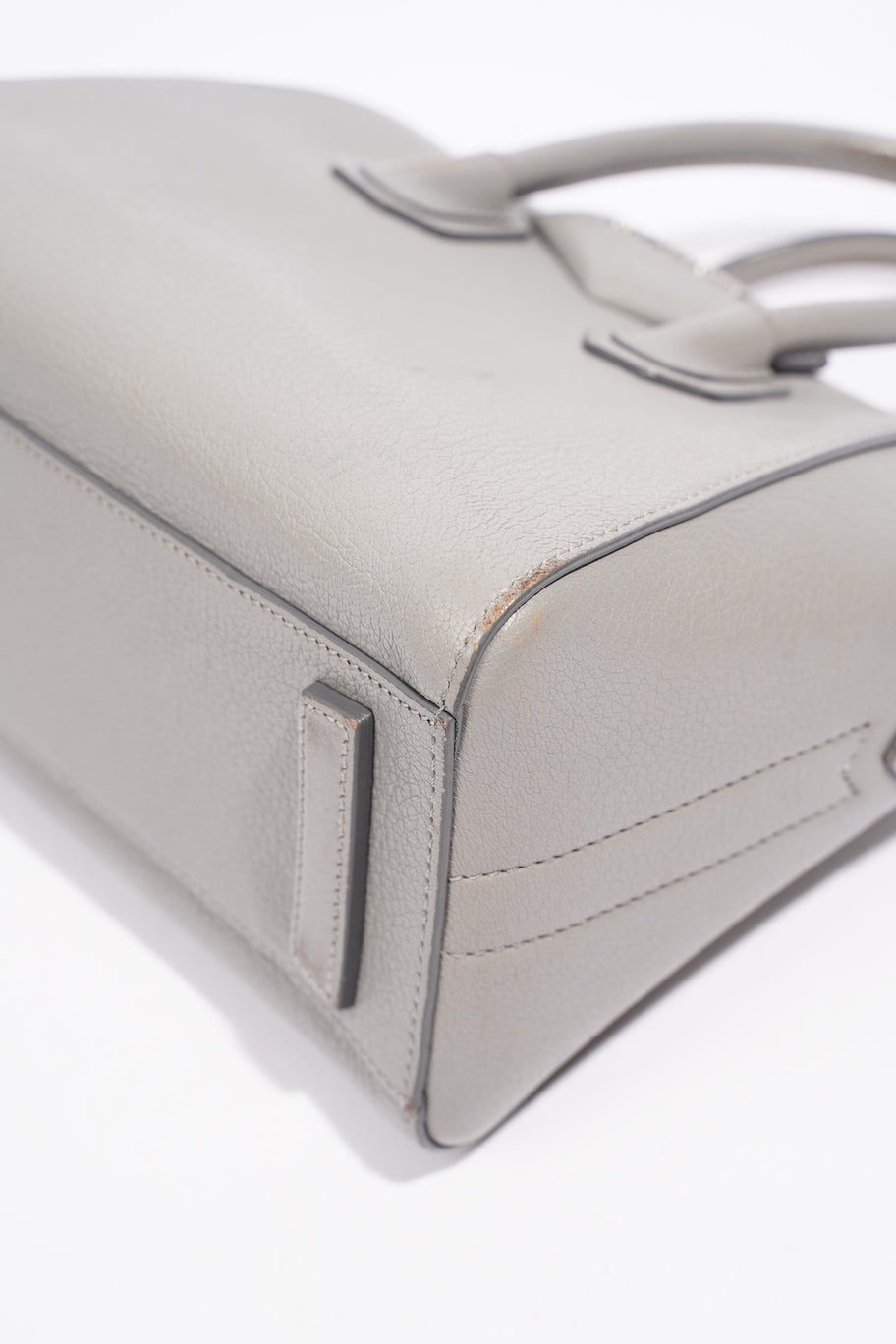 Givenchy Mini Antigona Grey Grained Leather Image 11