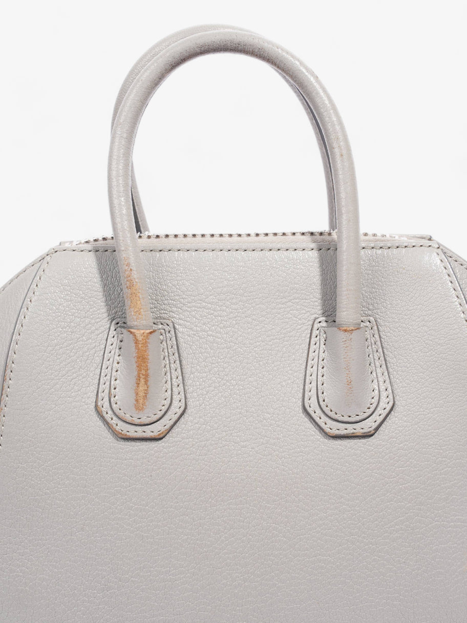 Givenchy Mini Antigona Grey Grained Leather Image 15