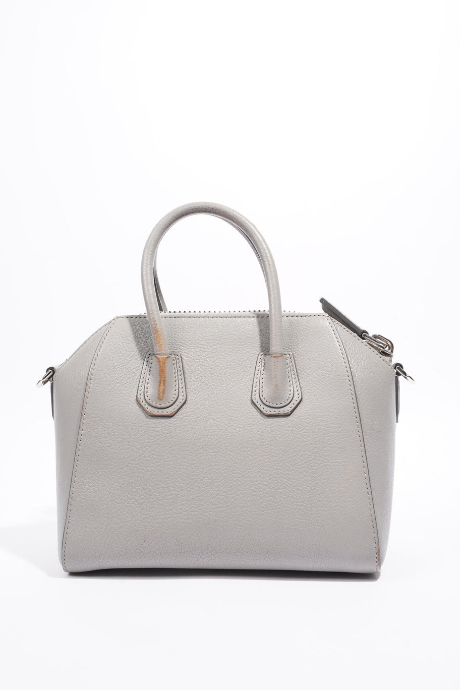 Givenchy Mini Antigona Grey Grained Leather Image 4