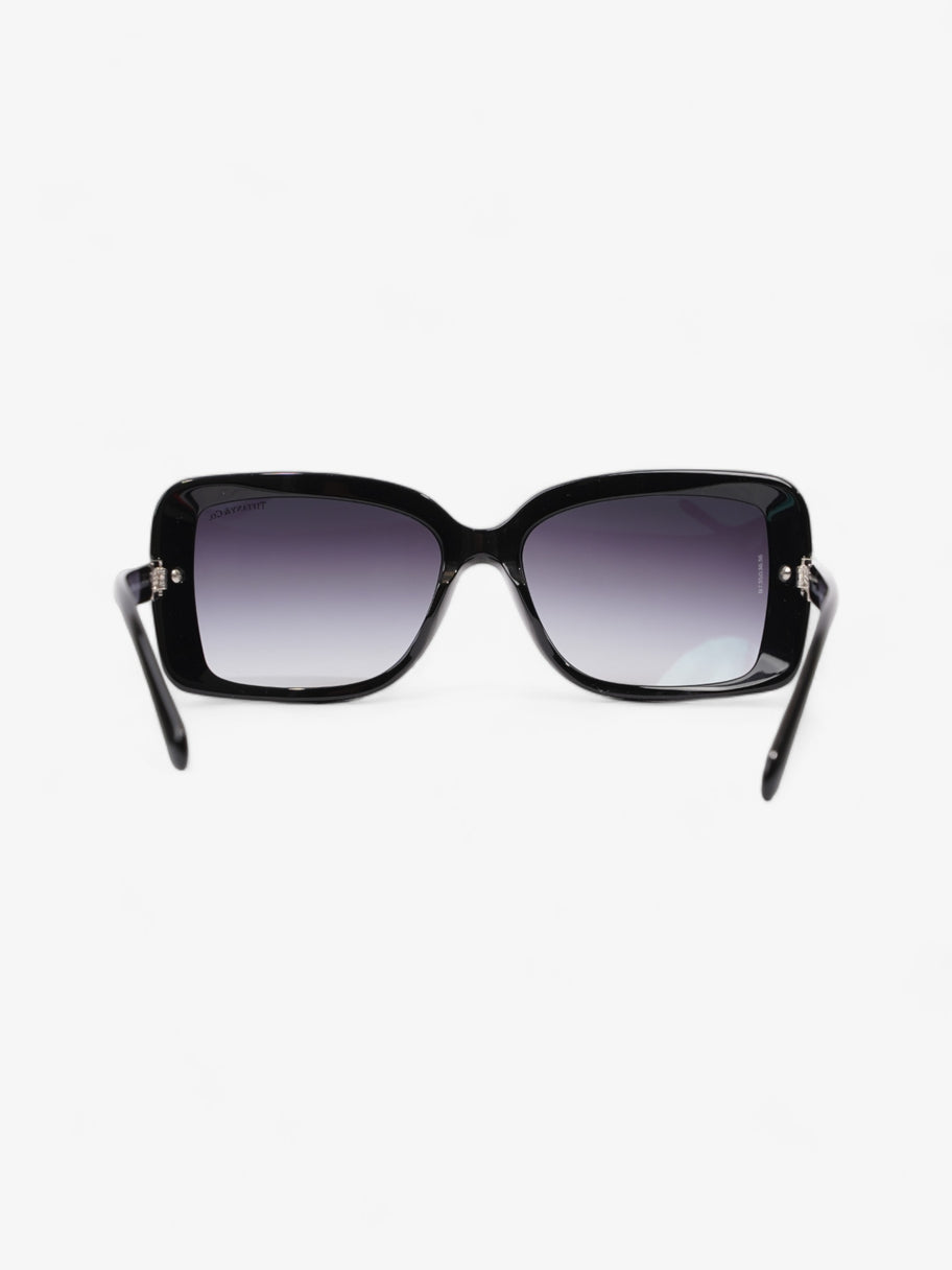 Tiffany and Co Crystal Detail Sunglasses Black Acetate 130mm Image 4