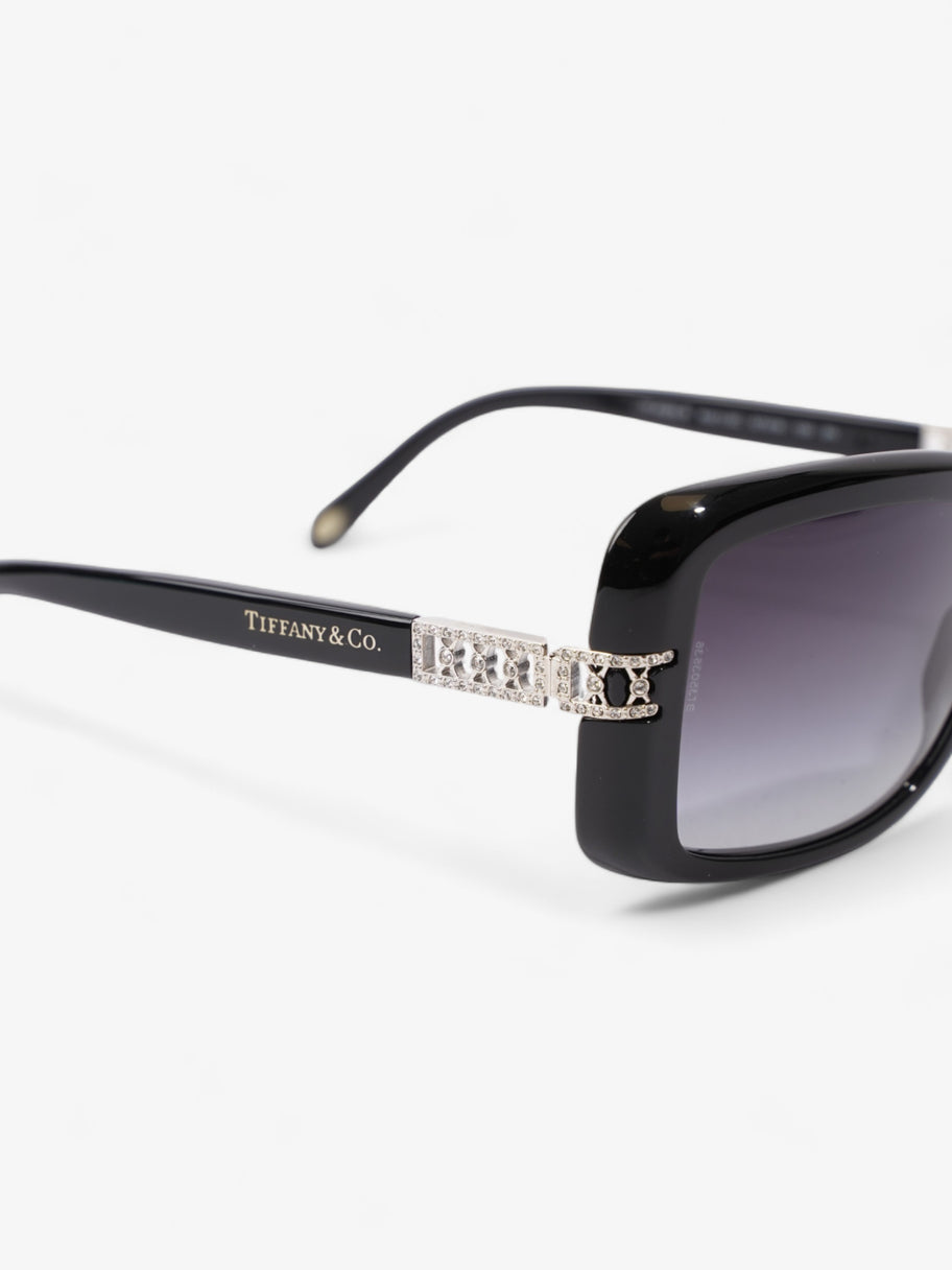 Tiffany and Co Crystal Detail Sunglasses Black Acetate 130mm Image 5