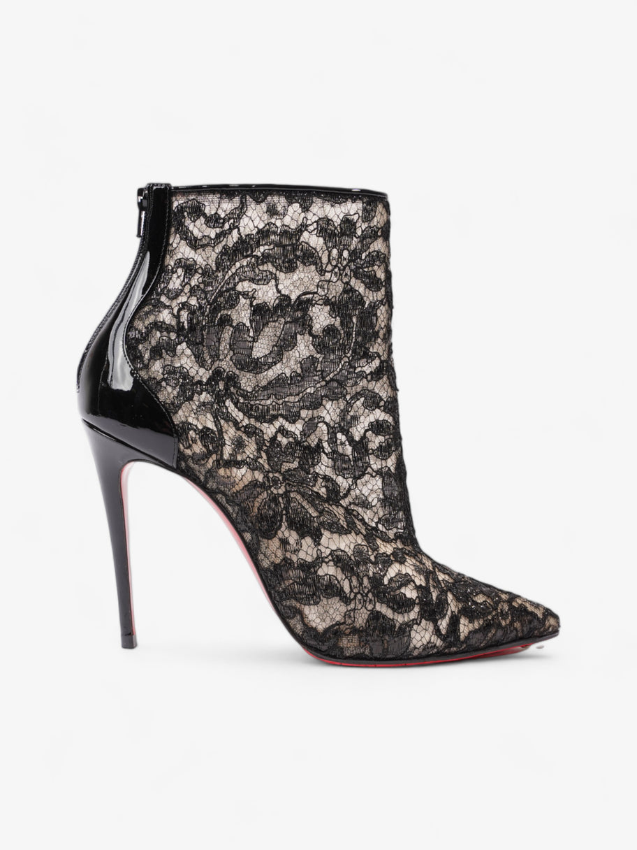 Christian Louboutin Psybootie 100mm Black Lace EU 37.5 UK 4.5 Image 1