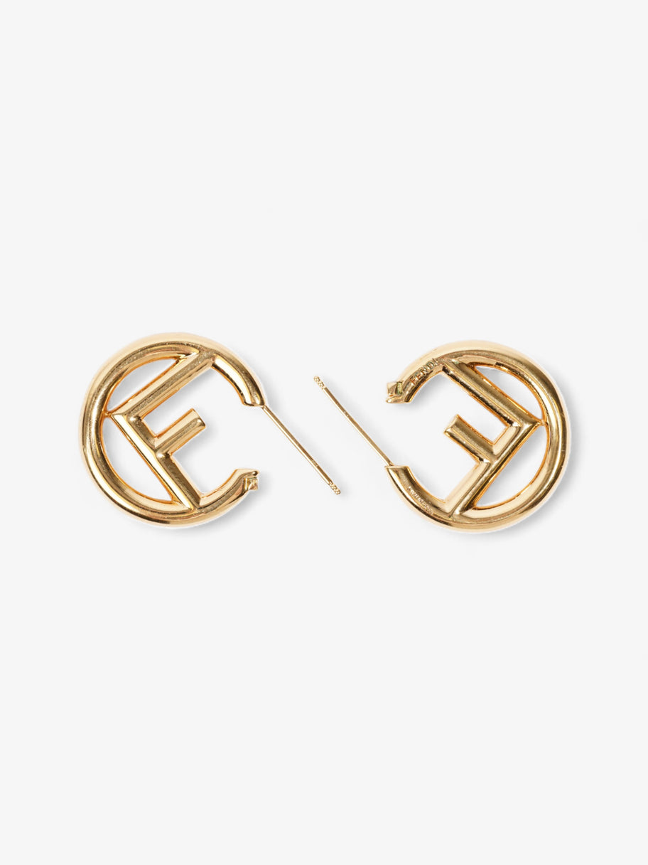 Fendi F is for Fendi Earrings Gold Base Metal Image 4