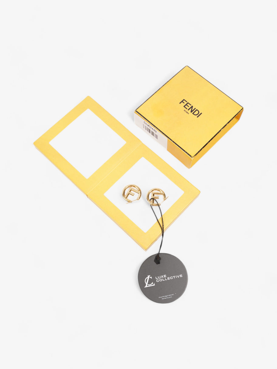 Fendi F is for Fendi Earrings Gold Base Metal Image 5