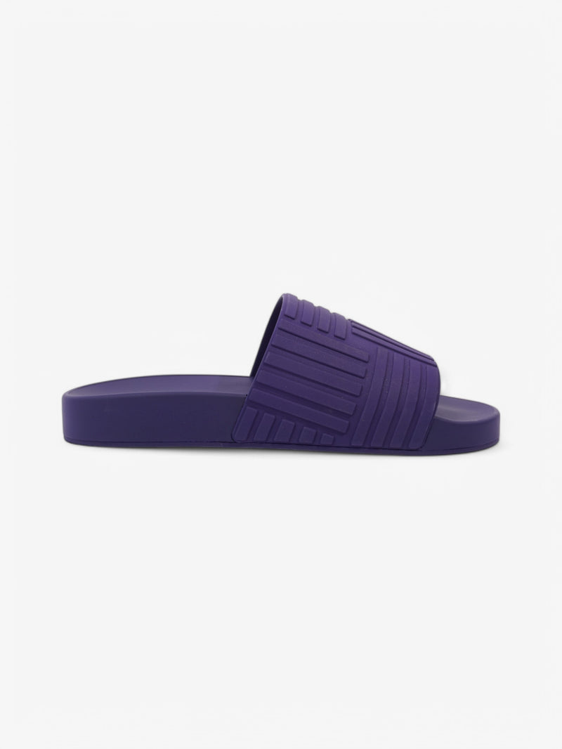  Bottega Veneta Intrecciato Rubber Slides Purple Rubber EU 40 UK 6