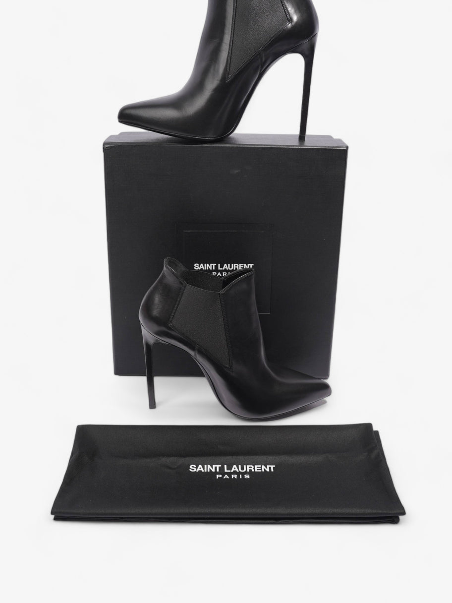 Saint Laurent Paris Ankle Boot 110 Black Leather EU 40 UK 7 Image 8