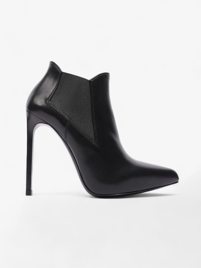  Saint Laurent Paris Ankle Boot 110 Black Leather EU 40 UK 7