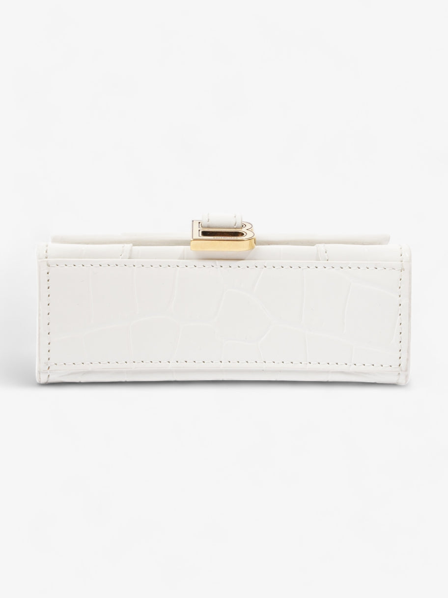 Hourglass Mini Bag White Leather Image 6