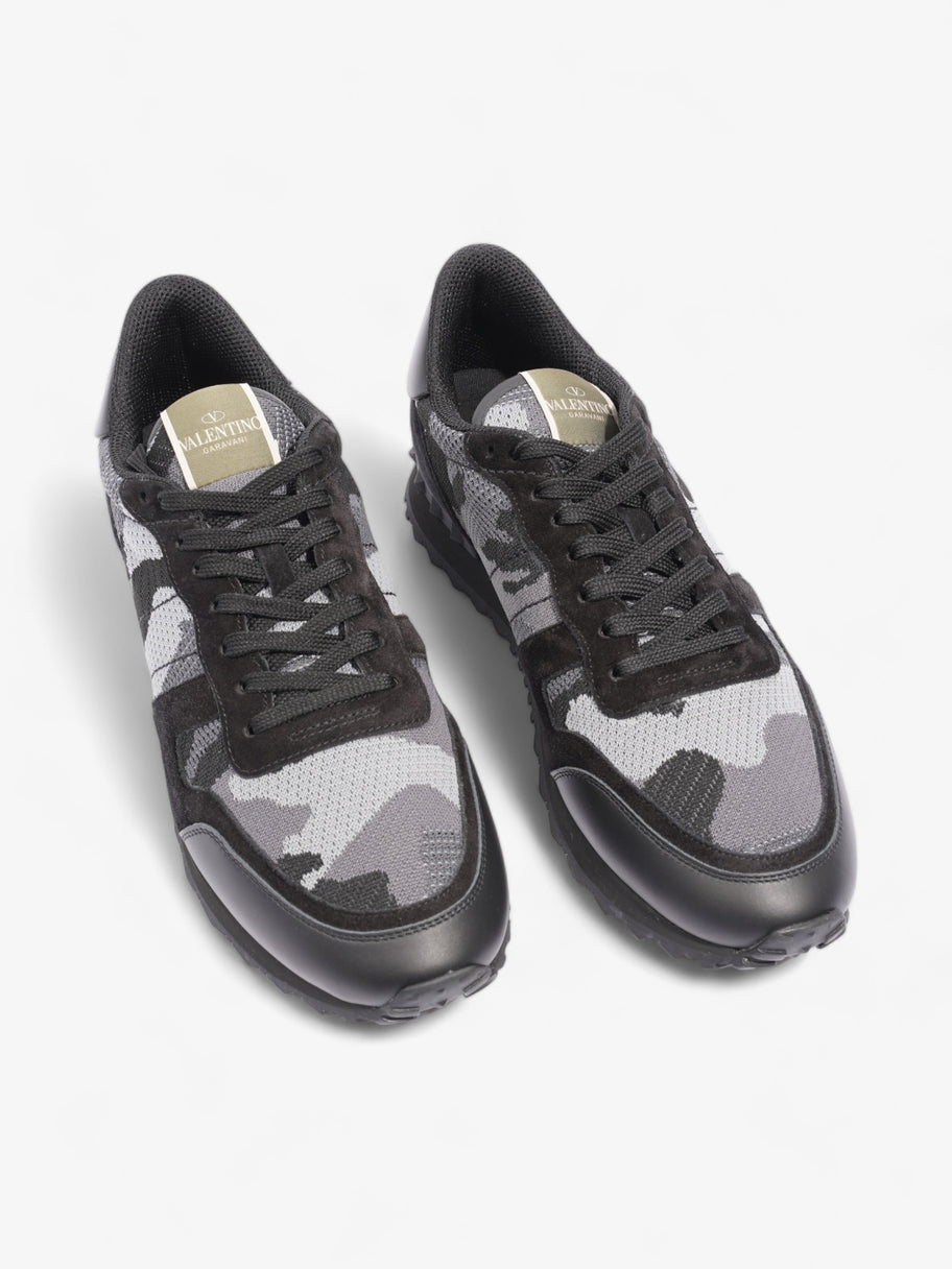 Valentino Rockrunner Camouflage-Print Black / Grey Suede EU 44.5 UK 10.5 Image 8