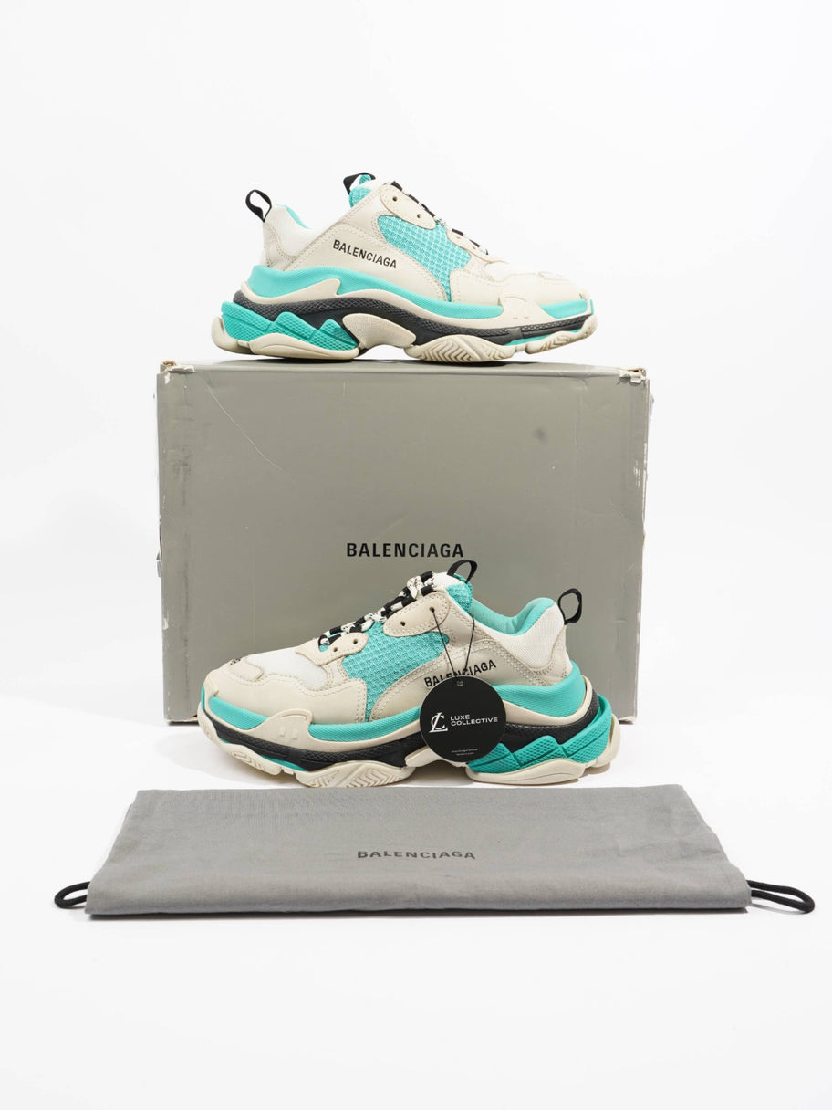 Triple S White / Teal Mesh EU 39 UK 6 Image 9