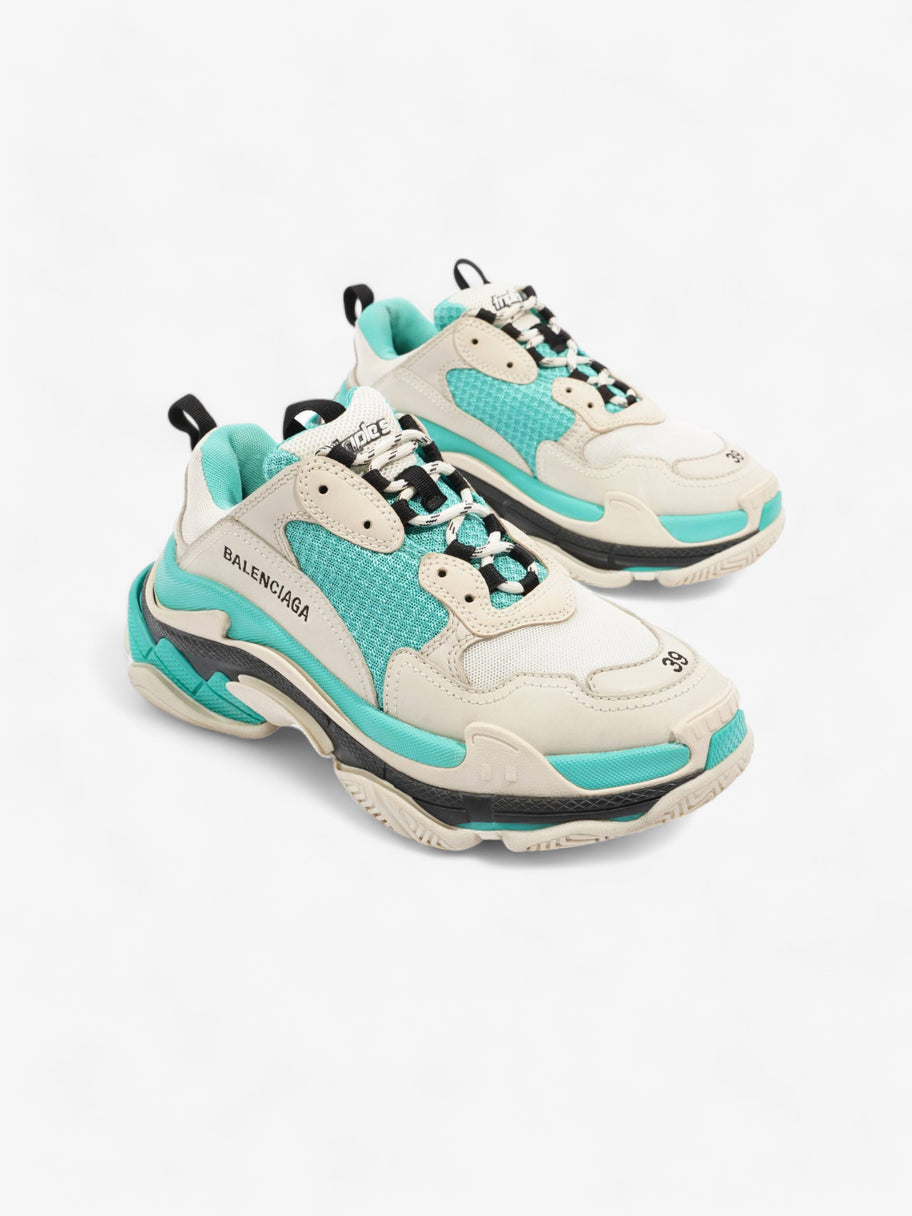 Triple S White / Teal Mesh EU 39 UK 6 Image 2