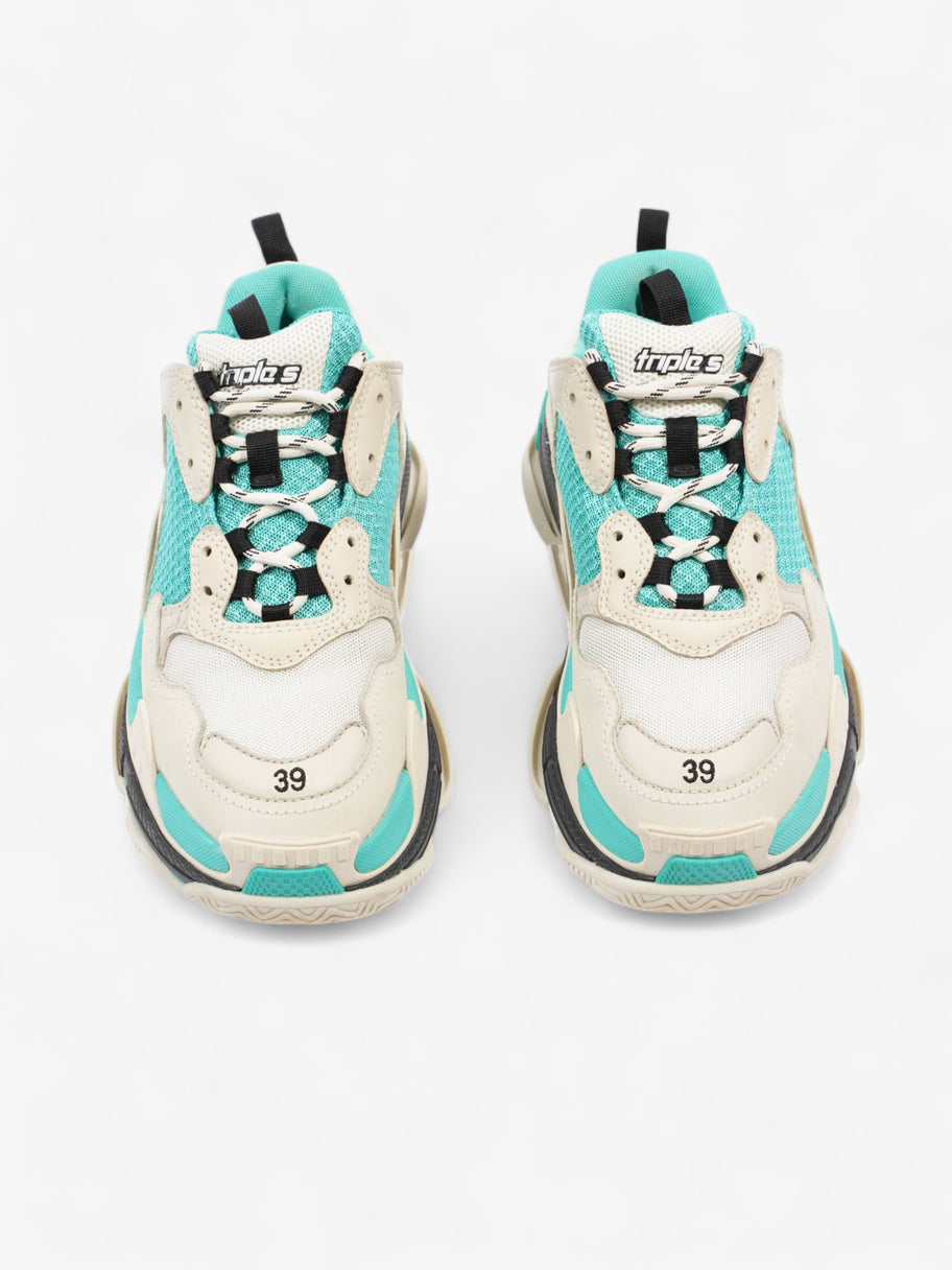 Triple S White / Teal Mesh EU 39 UK 6 Image 8