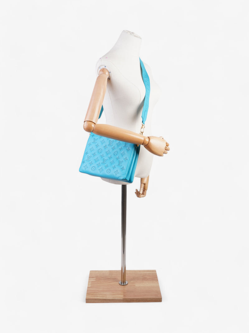  Louis Vuitton Coussin Turquoise  Lambskin Leather PM