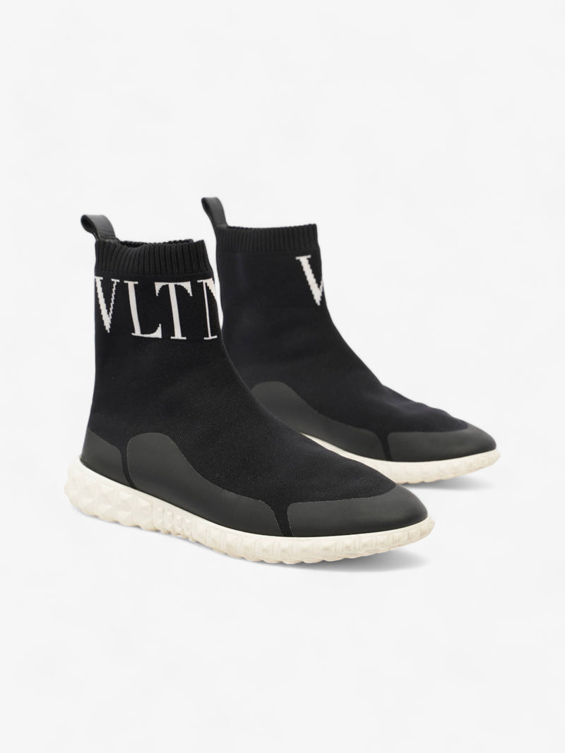  Valentino Sock Sneaker Black / White Fabric EU 38.5 UK 5.5