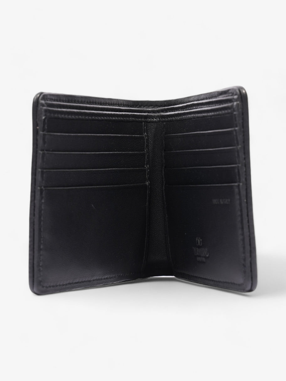 Valentino VLogo Wallet Indigo Blue / Black Canvas Image 2