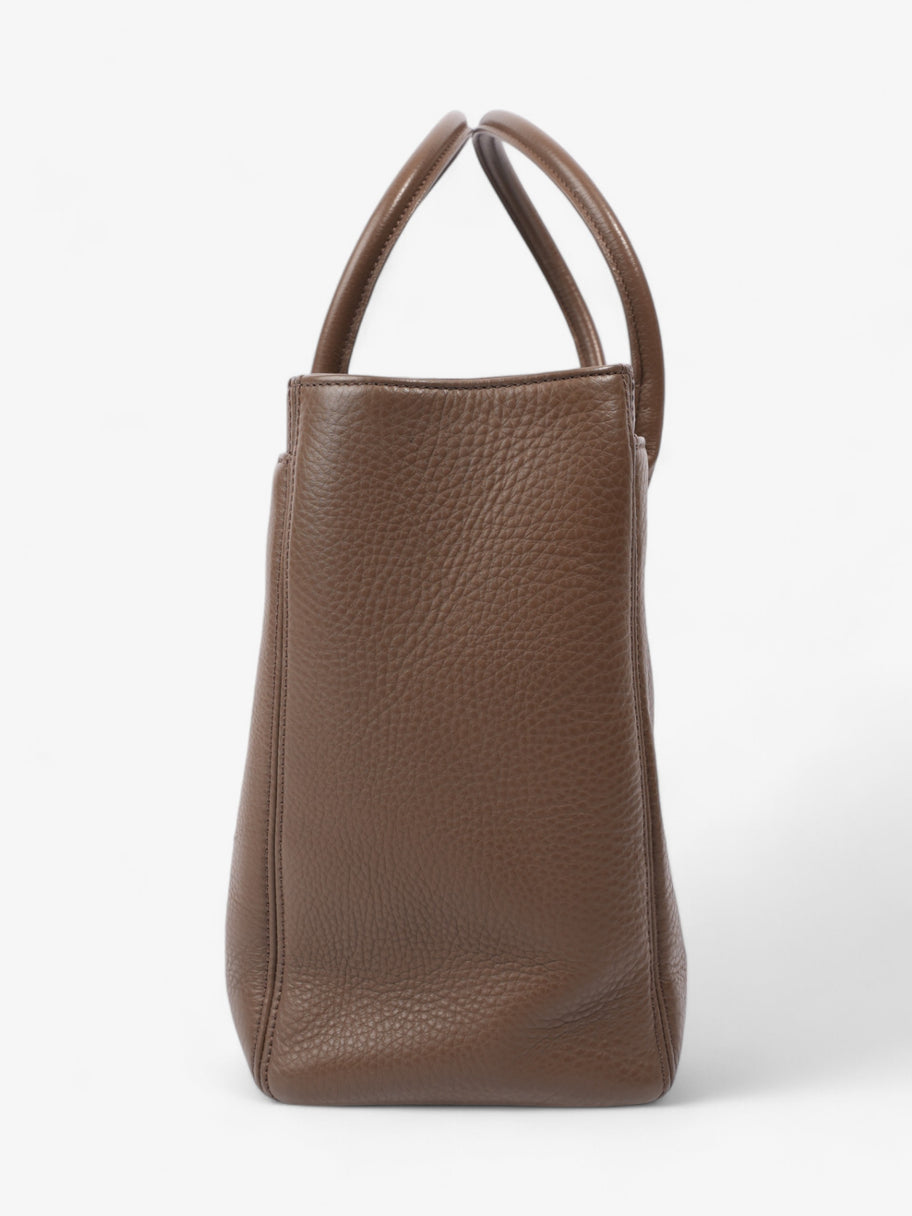 Chanel Executive Cerf Tote Brown Leather Image 3