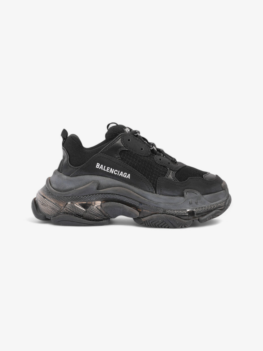 Balenciaga Triple S Clear Sole Black Mesh EU 37 UK 4 Image 1