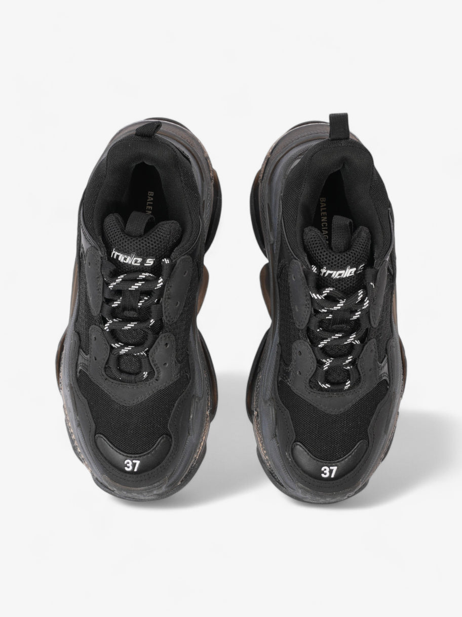 Balenciaga Triple S Clear Sole Black Mesh EU 37 UK 4 Image 8