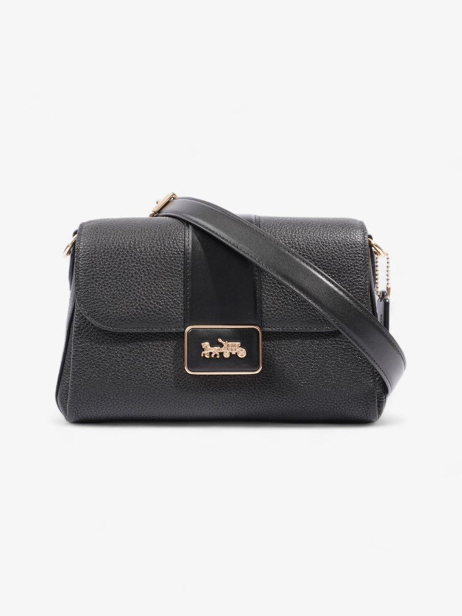 Coach Grace Shoulder Bag Black Grained Leather Image 1