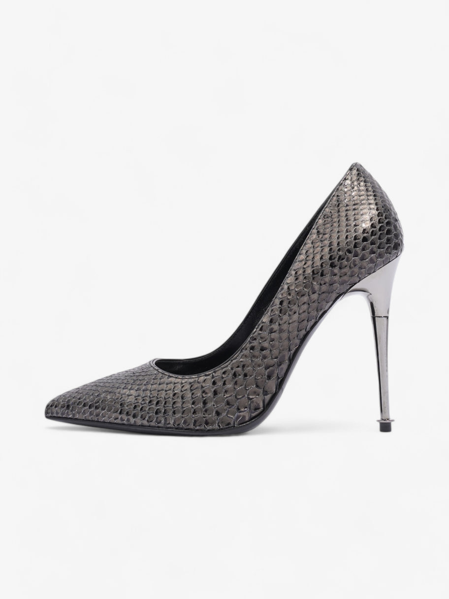 Tom Ford Textured Heels 110mm Python / Gunmetal Python EU 37 UK 4 Image 5