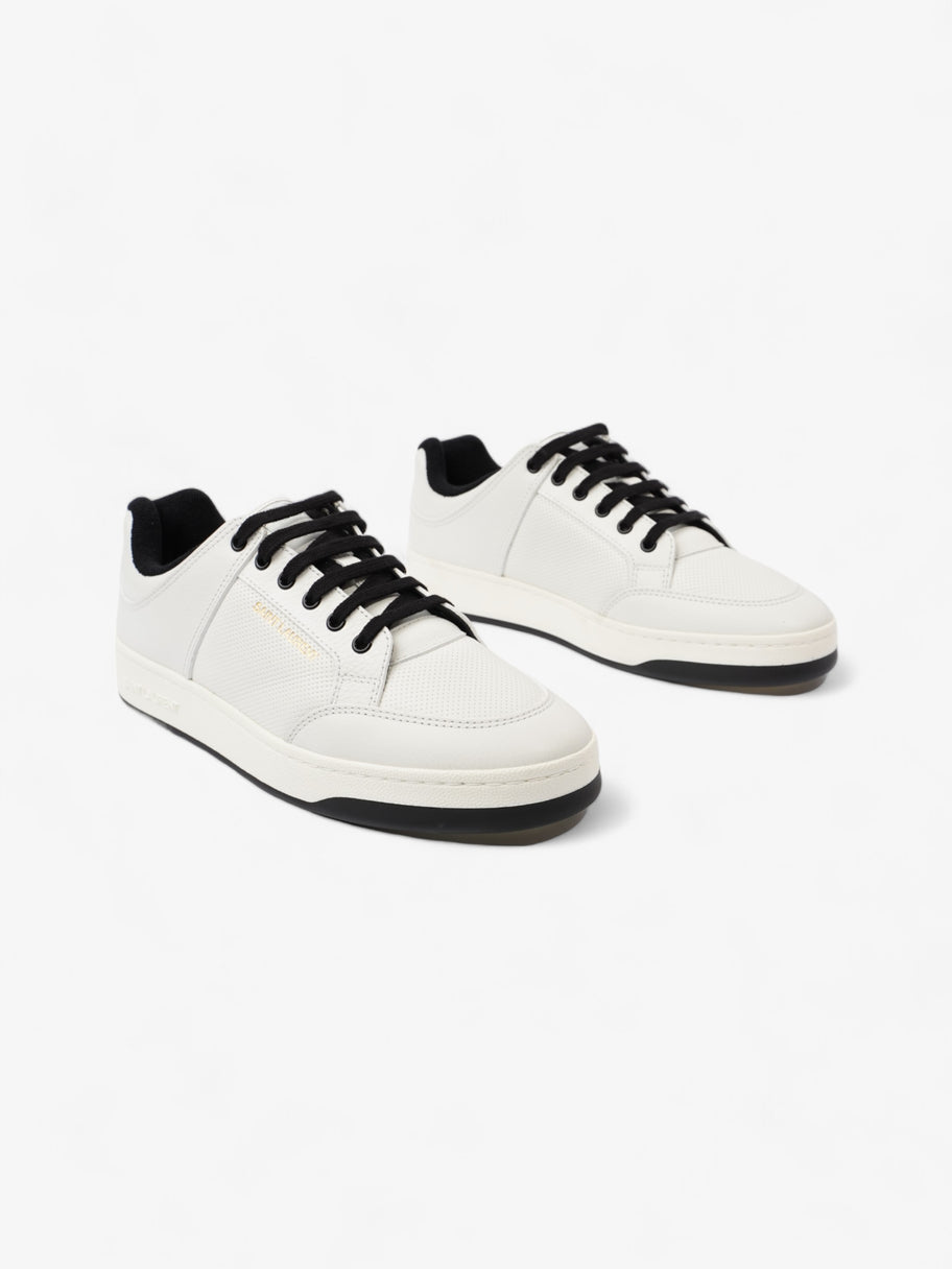 Saint Laurent SL 61/ Perforated Sneakers White / Black Leather EU 43 UK 9 Image 2