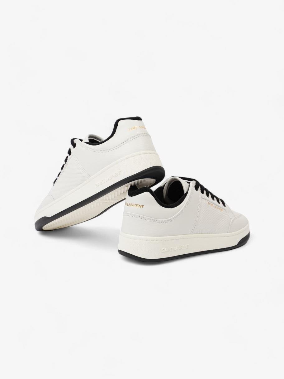 Saint Laurent SL 61/ Perforated Sneakers White / Black Leather EU 43 UK 9 Image 9