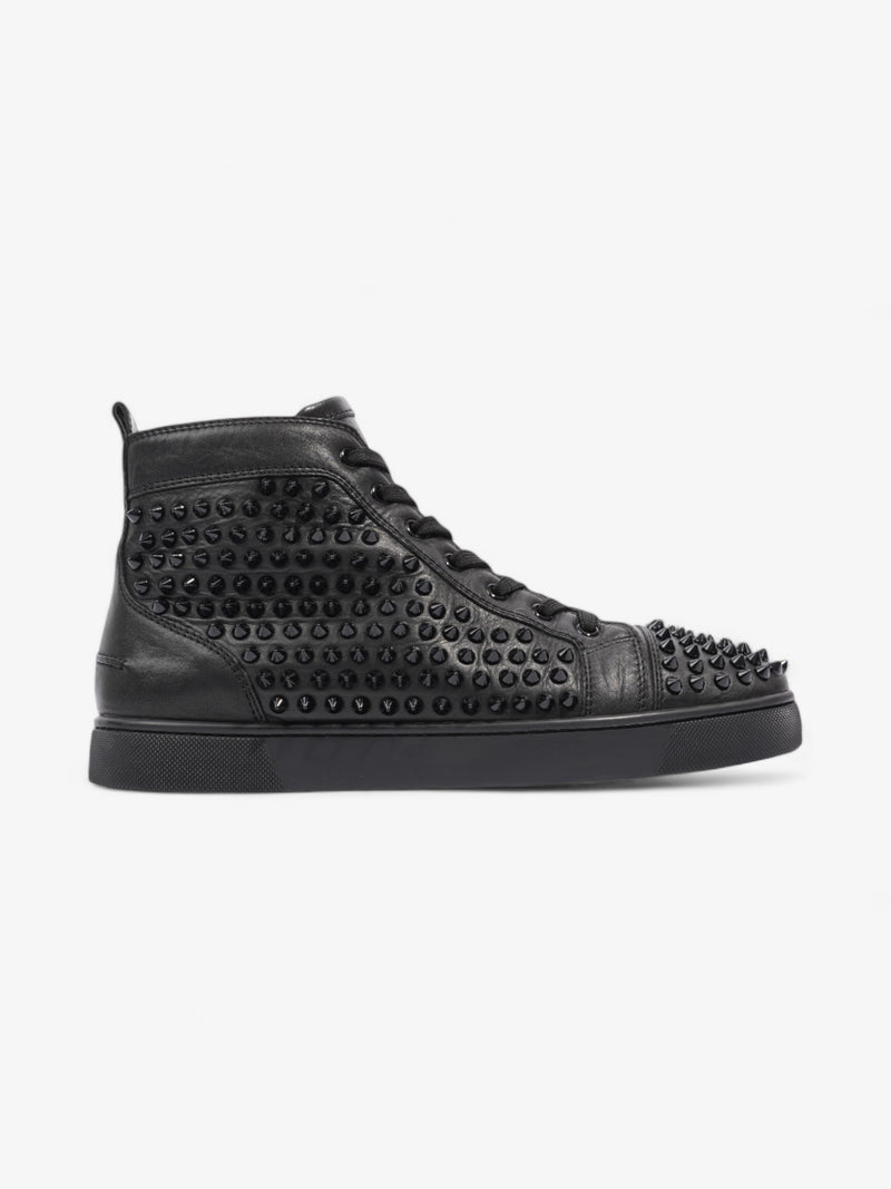  Christian Louboutin Louis Orlato High Top Black Leather EU 42 UK 8