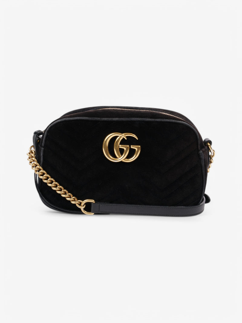  Gucci GG Marmont Black Velvet Small