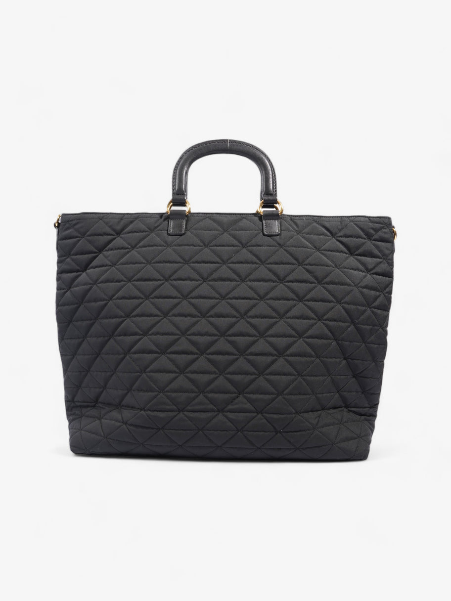 Prada Tessuto Quilted Tote Black Nylon Image 4