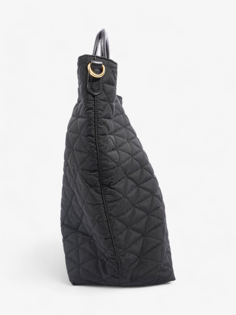 Prada Tessuto Quilted Tote Black Nylon Image 5