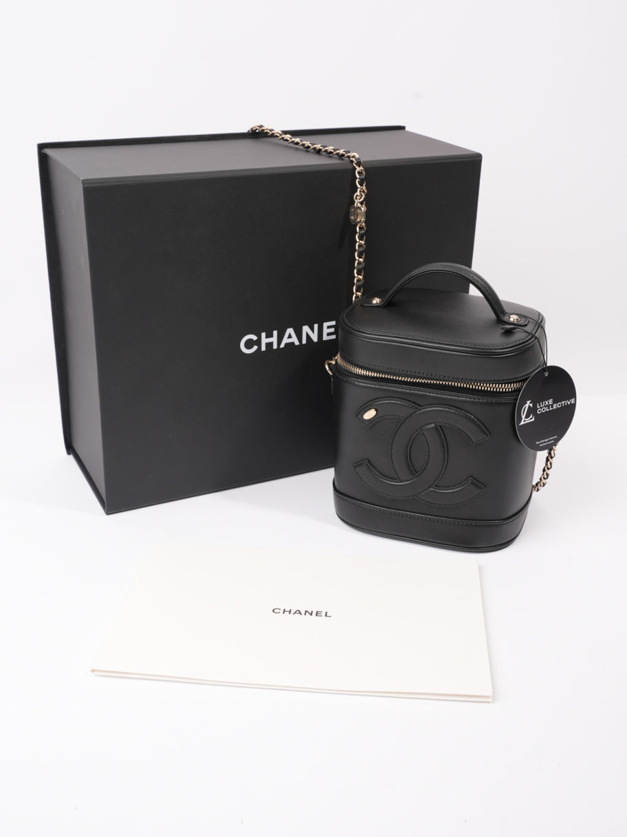 Chanel Coco Vanity Bag Black Caviar Leather Image 10