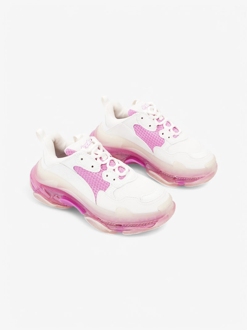  Balenciaga Triple S Clear Sole White  / Pink Mesh EU 38 UK 5