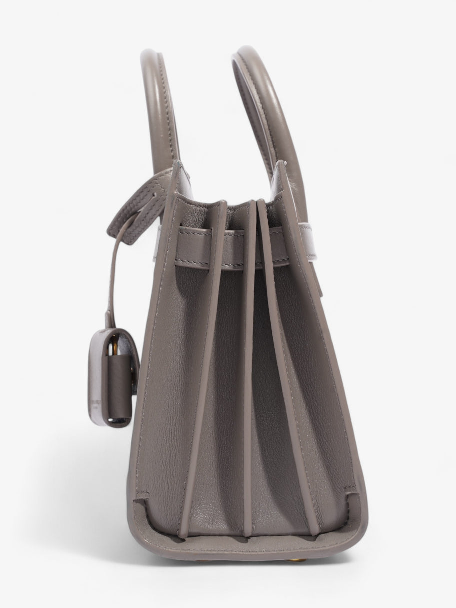 Saint Laurent Sac De Jour Grey Leather Nano Image 3