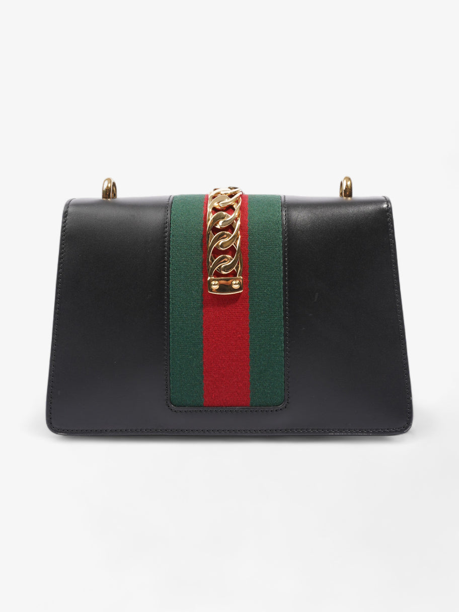 Gucci Sylvie Black / Green / Red Calfskin Leather Small Image 4