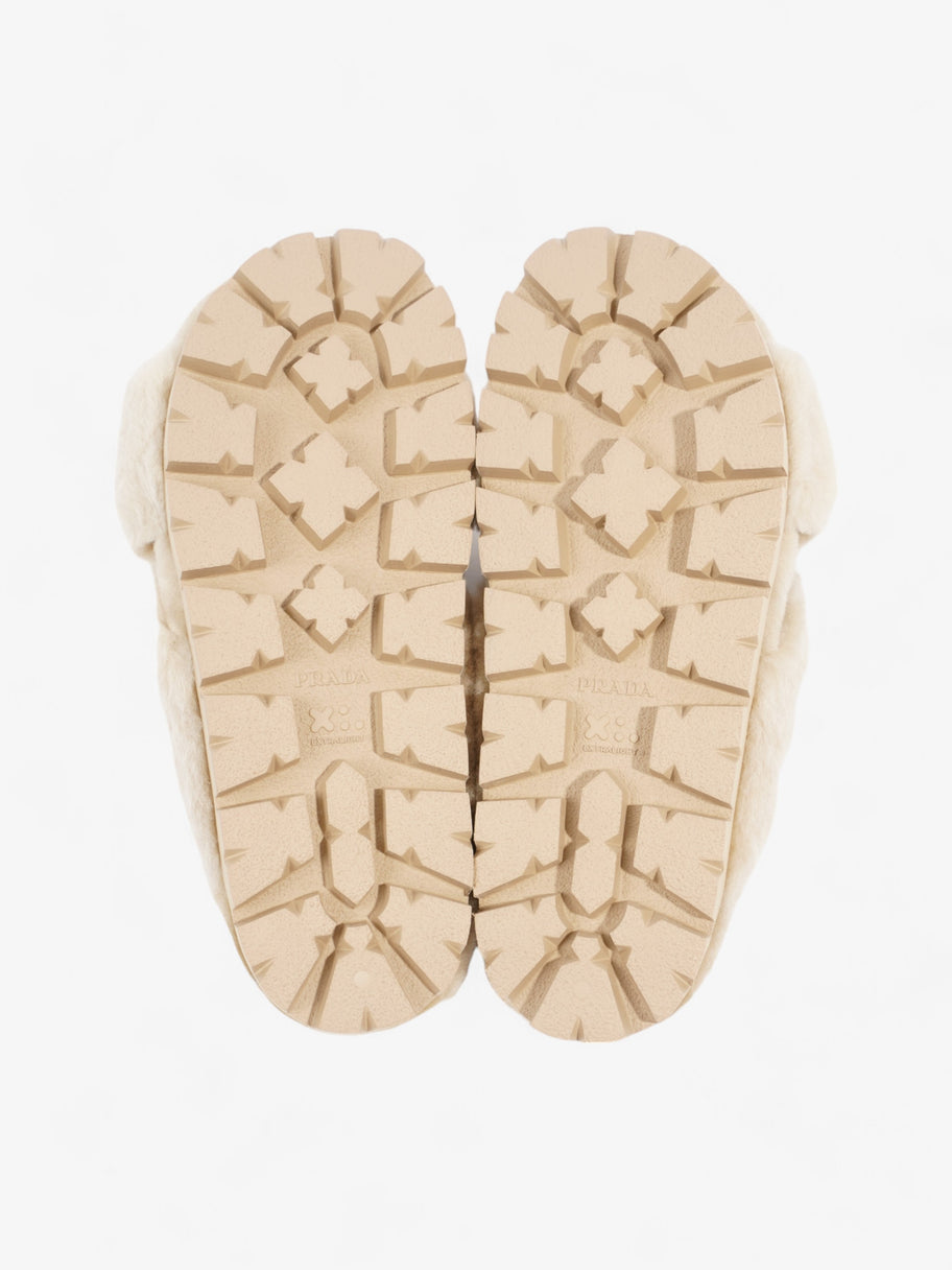 Prada Shearling Sandals Beige Shearling EU 40 UK 7 Image 7