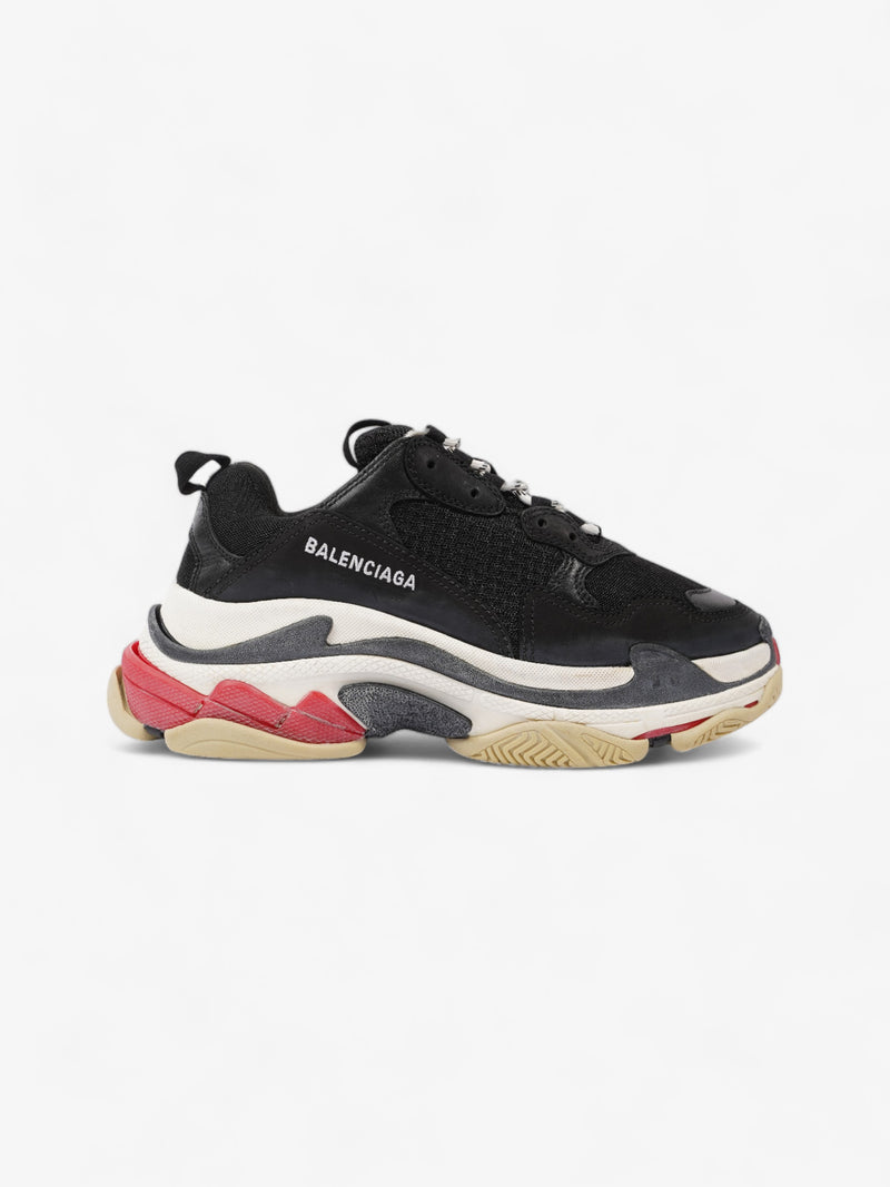  Balenciaga Triple S Black / White / Red Mesh EU 41 UK 8