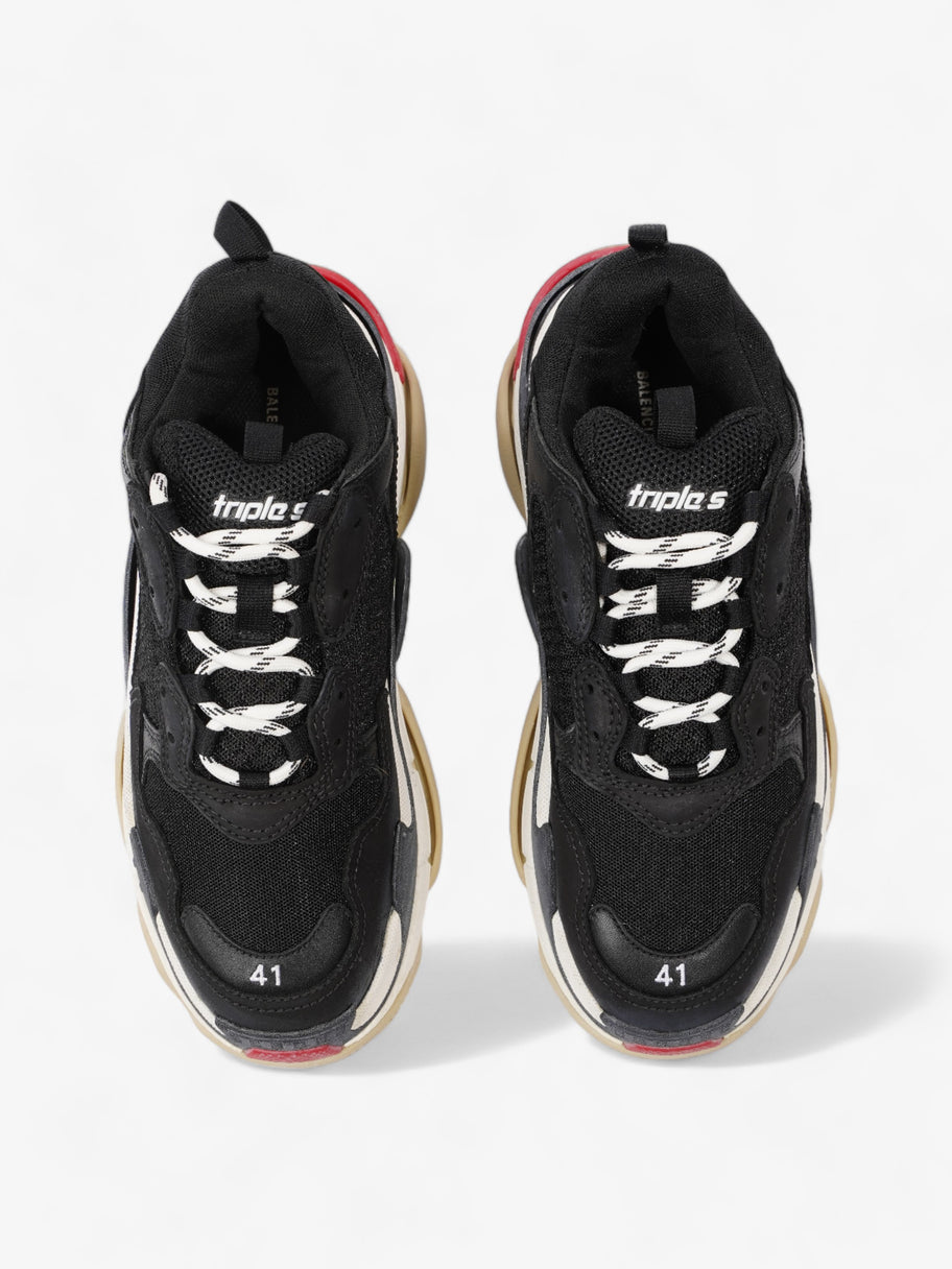 Balenciaga Triple S Black / White / Red Mesh EU 41 UK 8 Image 8