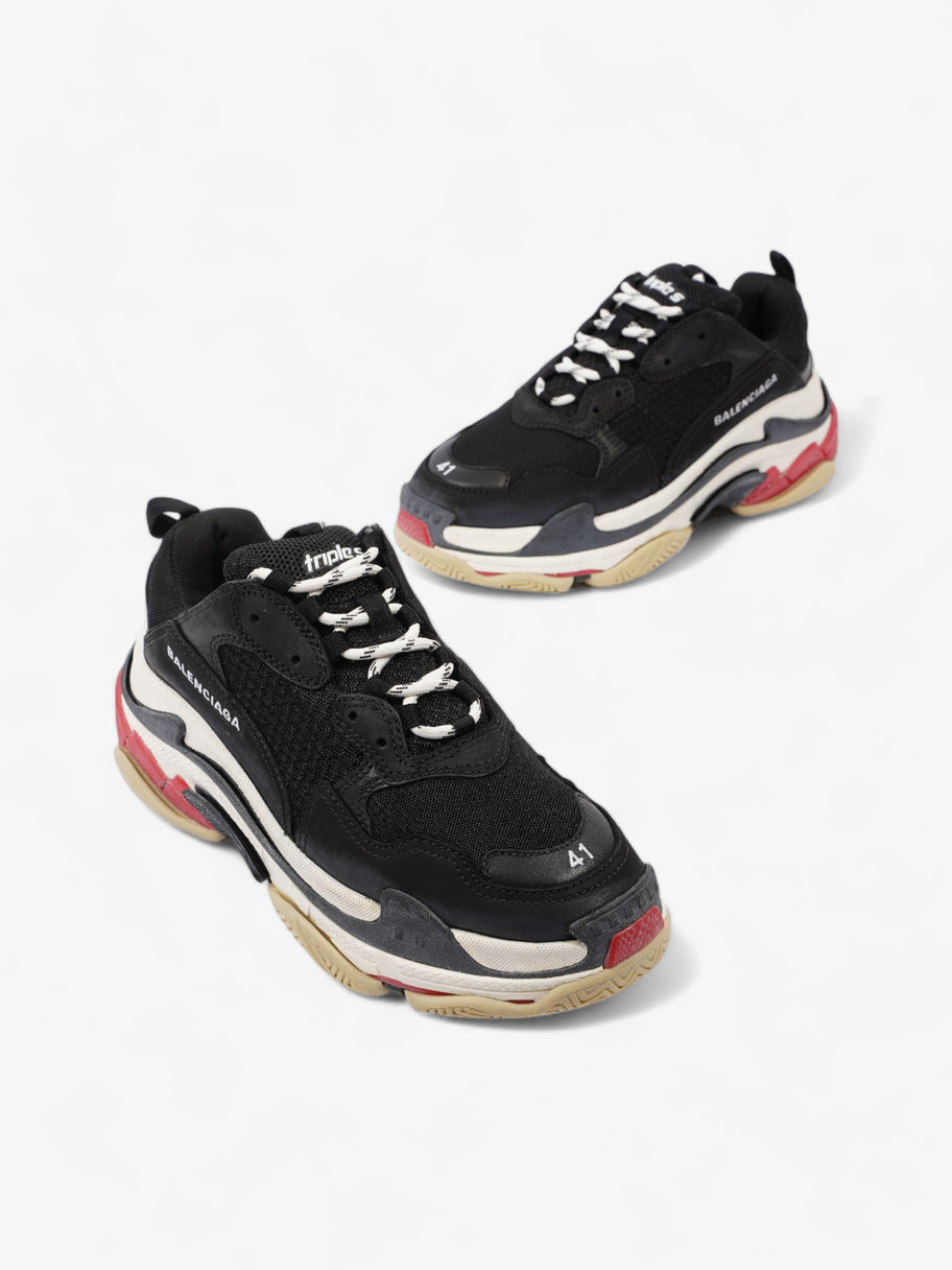 Balenciaga Triple S Black / White / Red Mesh EU 41 UK 8 Image 9