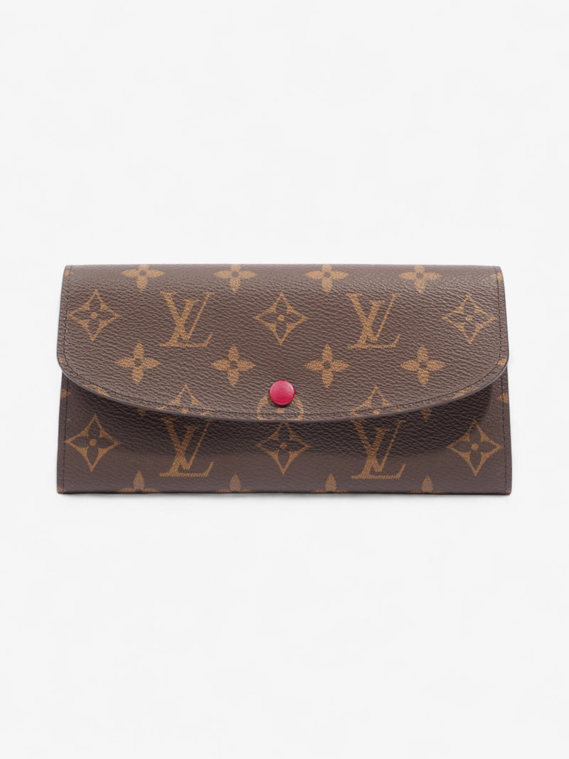  Louis Vuitton Emilie Wallet Monogram / Fuschia Coated Canvas