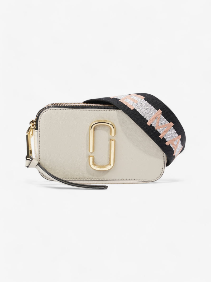  Marc Jacobs The Snapshot Bag Beige / Pink Beige Leather