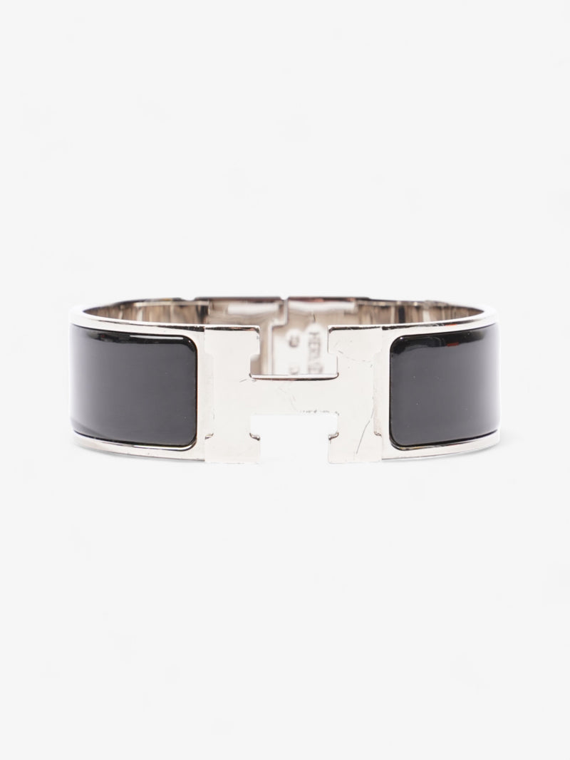  Hermes Clic H Black / Silver Palladium Plated GM