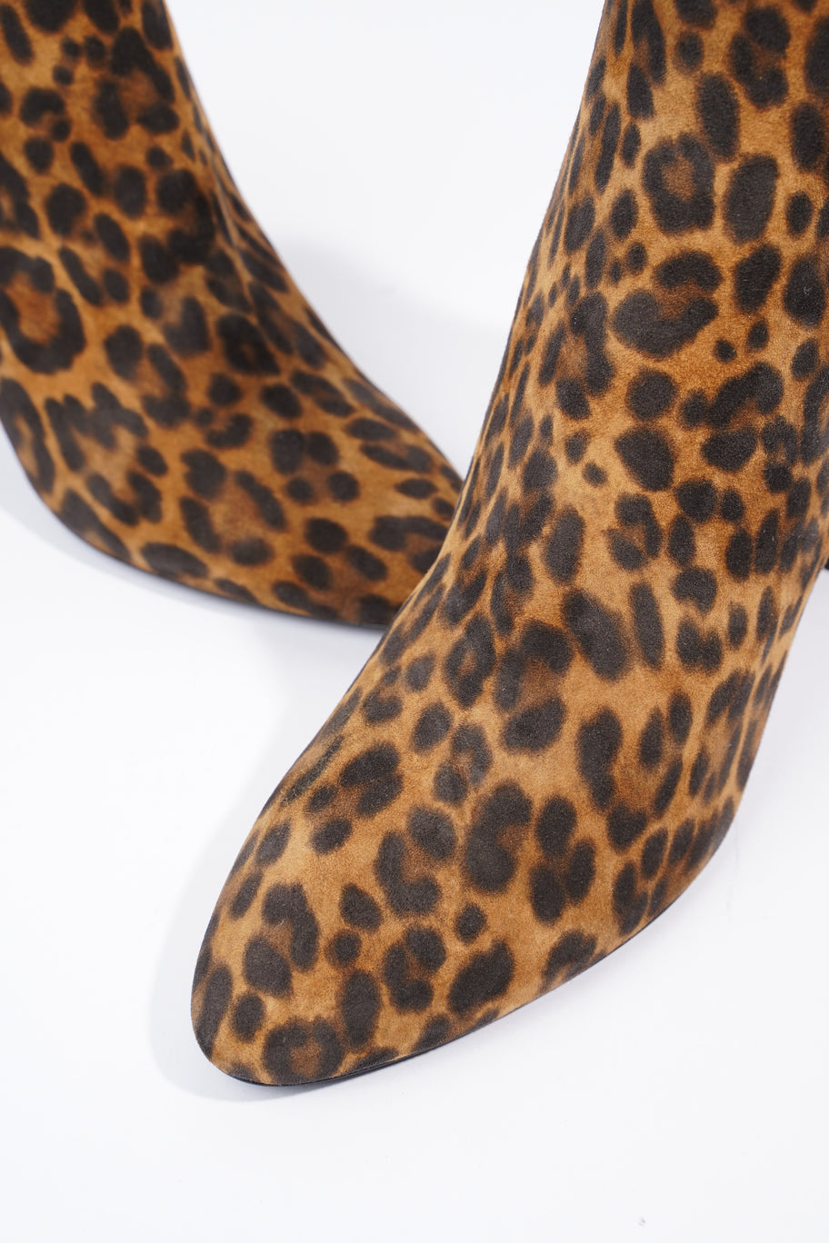 Saint Laurent Lou Ankle Boots 75 Leopard Print Suede EU 39 UK 6 Image 8