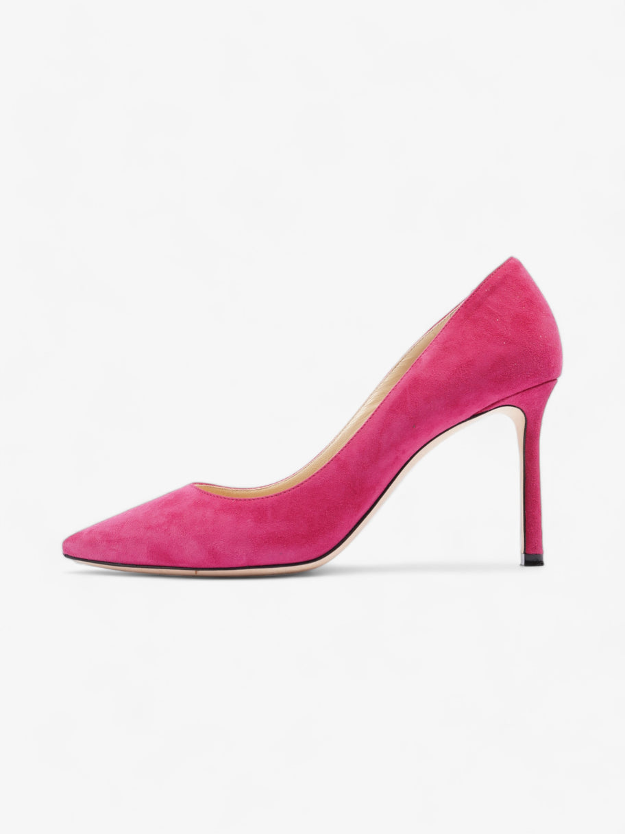 Jimmy Choo Romy 85 85mm Pink Suede EU 38 UK 5 Image 5