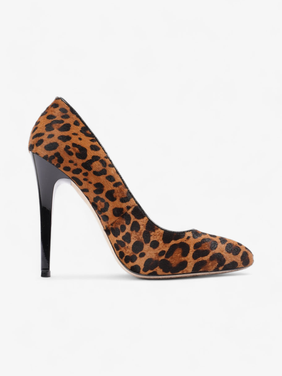 Jimmy Choo Court Heels 120mm Leopard Print Calf Hair EU 38 UK 5 Image 4